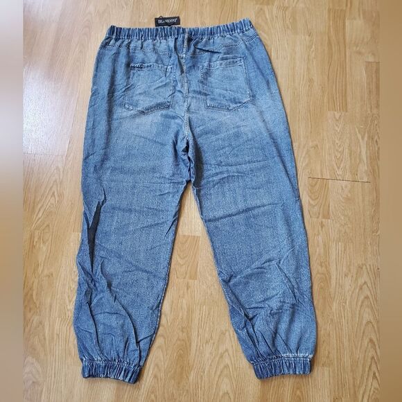 NEW! Blank NYC | 'Overthink It' Denim Jogger Pants - size 3X - Picture 7 of 13